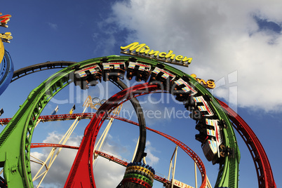 Rollercoaster at the Oktoberfest