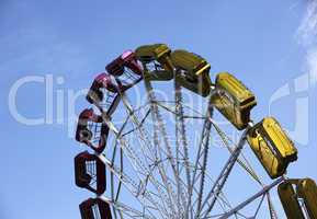 Colorful carnival ride