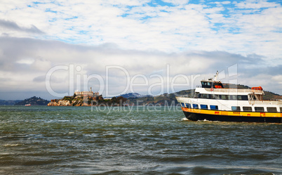 Alkatraz island in San Francisco bay, California