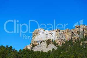 Mount Rushmore monument in South Dakota