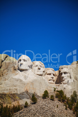 Mount Rushmore monument in South Dakota