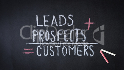 Leads, prospects, customers formula