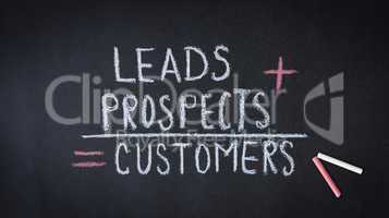 Leads, prospects, customers formula