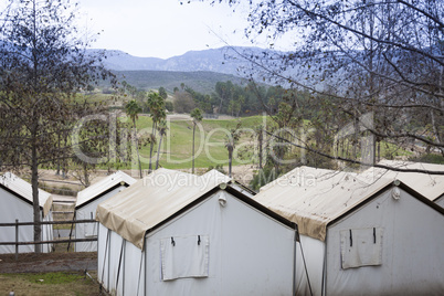 Safari Tents Overlooking the Plains