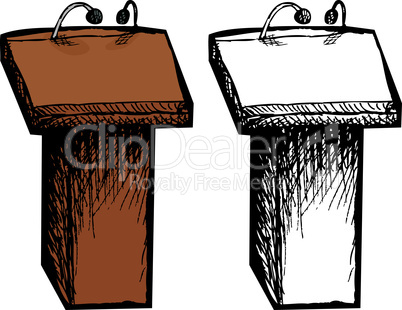 Isolated Lectern