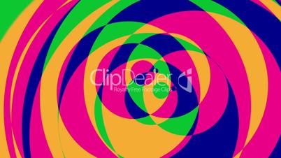 Psychedelic Circles 2 - Colorful Graphical Seamless Video Loop