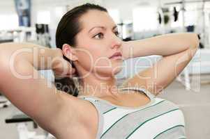 girl in fitness club