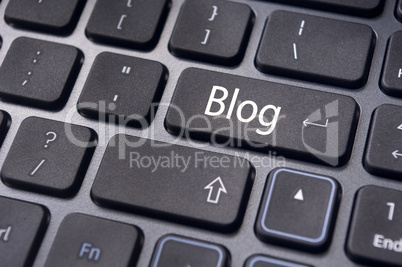 blog concepts, message on keyboard