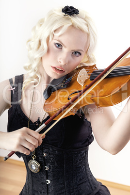 Woman playing violin