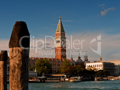 View to the campanile, Venice, Italy
