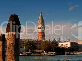 View to the campanile, Venice, Italy