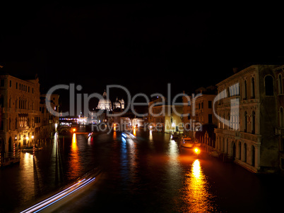 Grand Canal, Basilica Santa Maria della Salute, Venice, Italy