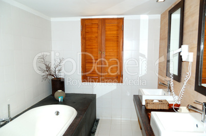 bathroom at the luxury villa, bentota, sri lanka