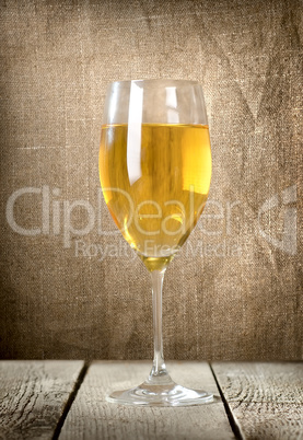 Glass of white wine