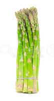 Fresh Green Asparagus Bunch isolated on white background