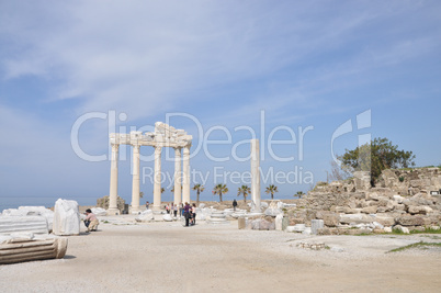 apollon-tempel bei side, türkei