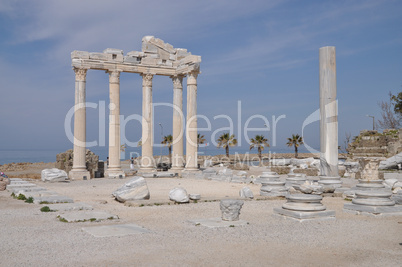 apollon-tempel bei side, türkei