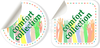 Comfort wear collection stickers