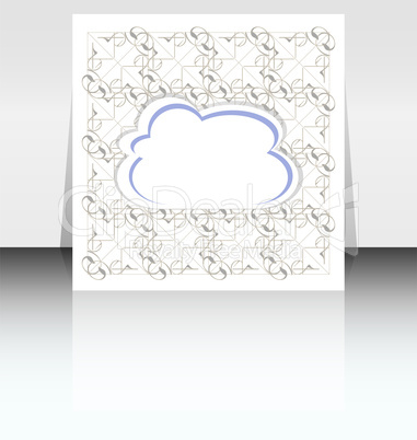 Flyer or Cover Cloudy Design illustration