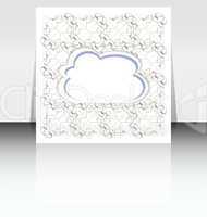 Flyer or Cover Cloudy Design illustration