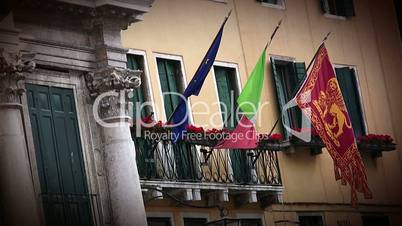 Flags in Venice
