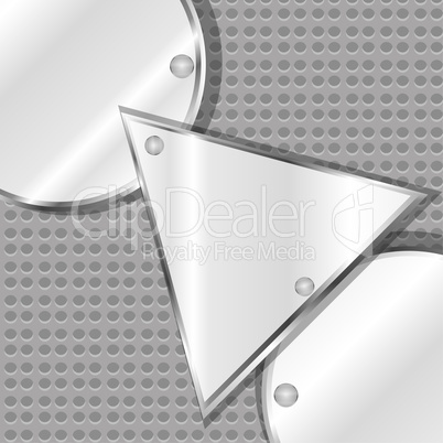 iron plate with arrow triangle pattern