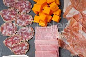 assorted cold cut platter