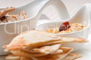 chicken taboulii couscous with hummus