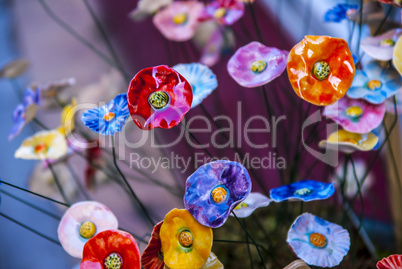 Colorful Ceramic Flowers