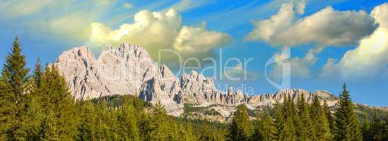 Wonderful Alps Landscape - Italian Dolomites in Summer