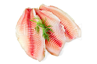 Fillets tilapia with dill