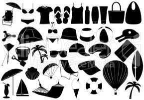 Illustration Of Summer Vacation Objects