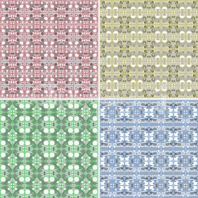 Seamless Colorful background Collection - vintage tile