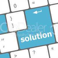 Wording solutions on computer keyboard