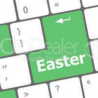 Easter text button on keyboard