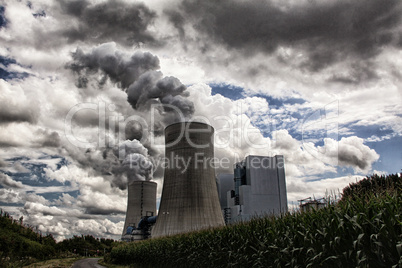 View of coal power plant