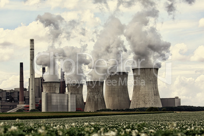 View of coal power plant