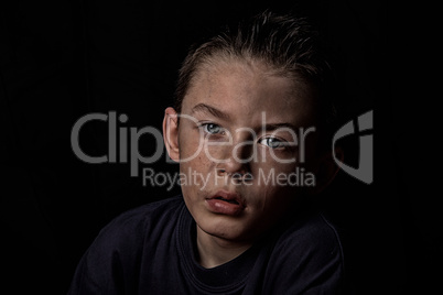 Portrait of an adorable young boy