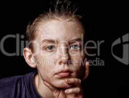 Portrait of an adorable young boy