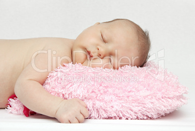 Beautiful sleeping newborn baby