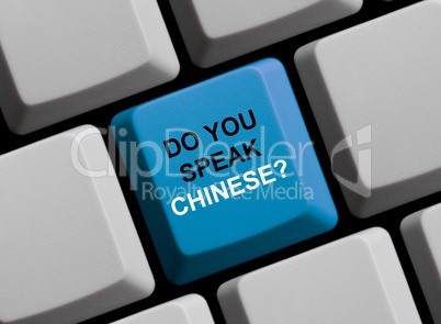 Do you speak chinese? Sprechen Sie chinesisch?