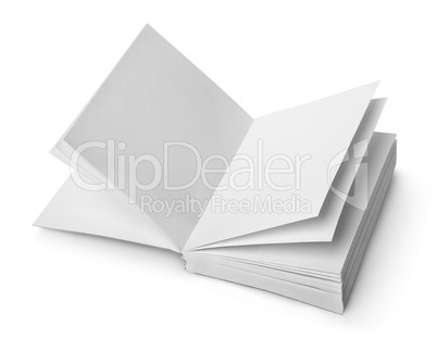 Open book with clean sheets Open book with clean sheets