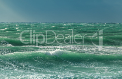 Choppy sea