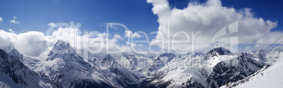 Panorama Mountains. Ski resort.