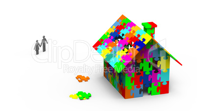 jigsaw puzzle house