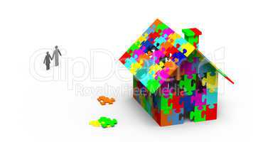 jigsaw puzzle house