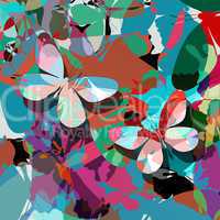 Butterfly abstract design