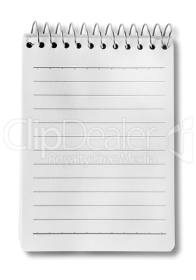 Blank notepad