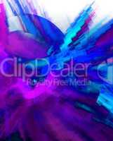 Moderne Kunst - Hintergrund Blau Violett