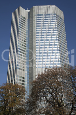 Eurotower in Frankfurt am Main, Sitz der Europäischen Zentralba
